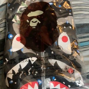Bape zip tee